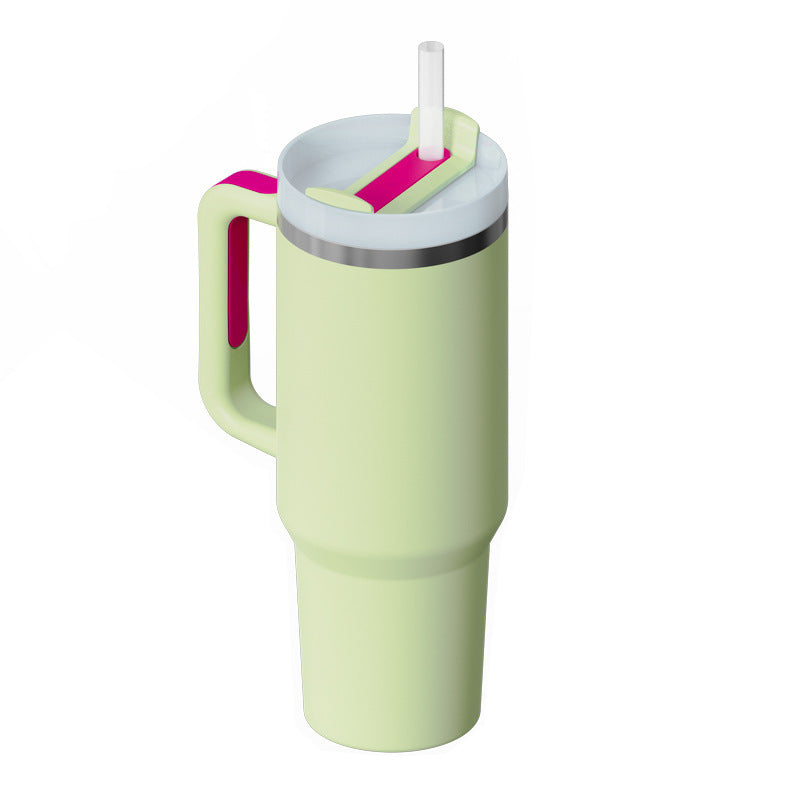 40 Oz Spill-Proof Coffee Tumbler – Handle, Straw & Lid | Vacuum Insulated Mug for Car, Gym, Gifts