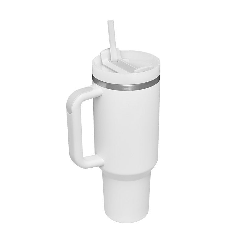40 Oz Spill-Proof Coffee Tumbler – Handle, Straw & Lid | Vacuum Insulated Mug for Car, Gym, Gifts