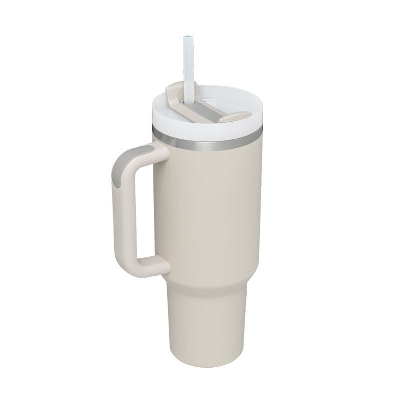 40 Oz Spill-Proof Coffee Tumbler – Handle, Straw & Lid | Vacuum Insulated Mug for Car, Gym, Gifts