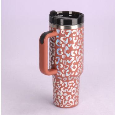 40 Oz Spill-Proof Coffee Tumbler – Handle, Straw & Lid | Vacuum Insulated Mug for Car, Gym, Gifts