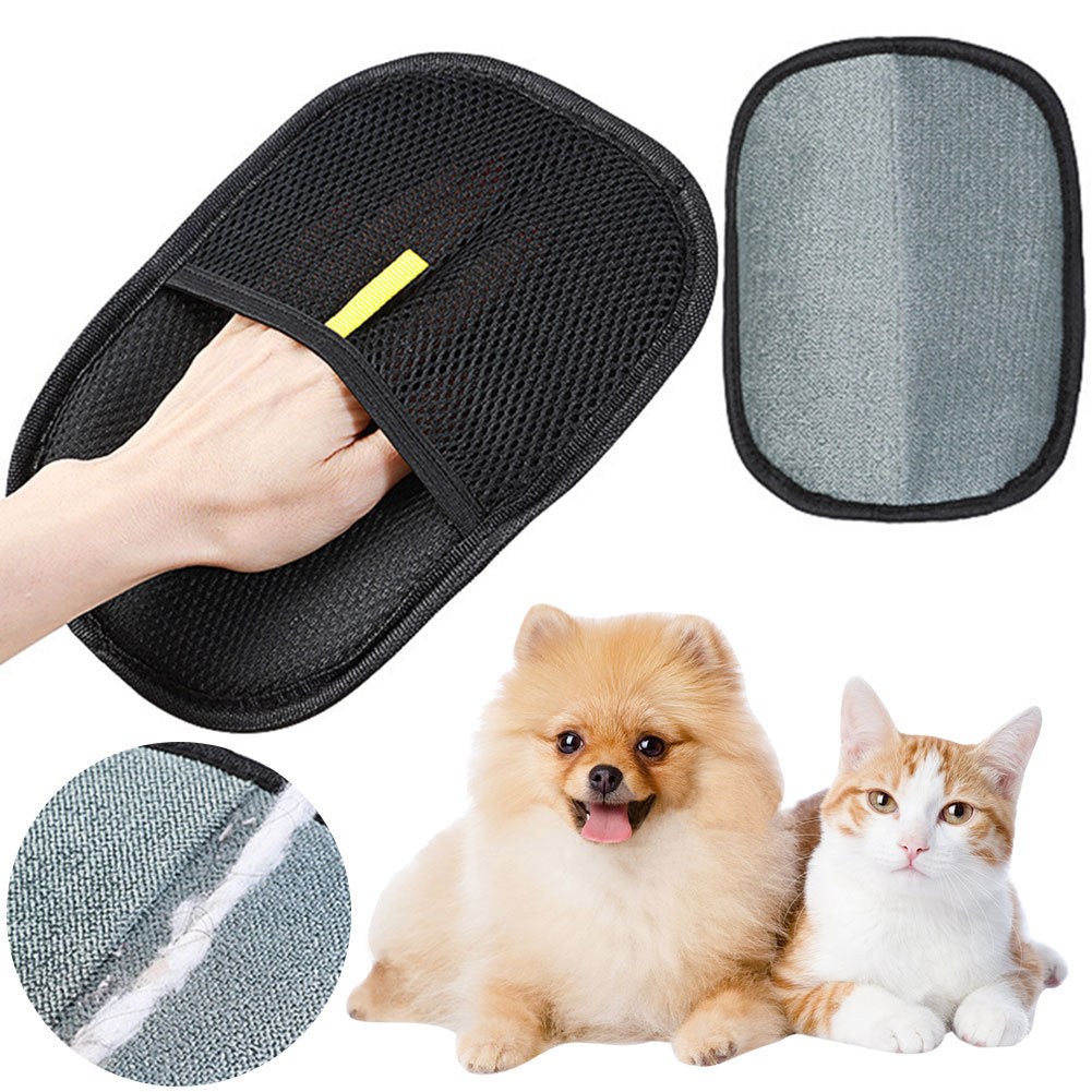 Pet Grooming Glove – Deshedding Mitt for Dogs, Cats & Rabbits