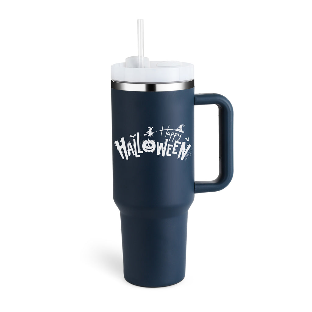 40 Oz Spill-Proof Coffee Tumbler – Handle, Straw & Lid | Vacuum Insulated Mug for Car, Gym, Gifts