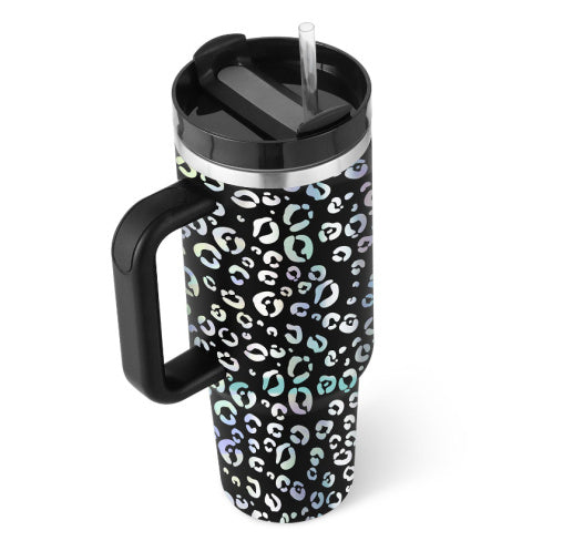 40 Oz Spill-Proof Coffee Tumbler – Handle, Straw & Lid | Vacuum Insulated Mug for Car, Gym, Gifts