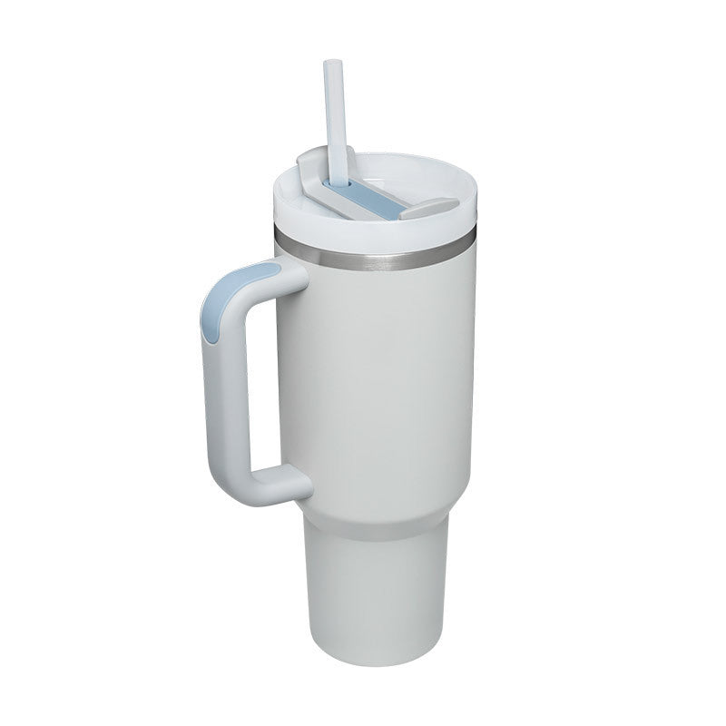40 Oz Spill-Proof Coffee Tumbler – Handle, Straw & Lid | Vacuum Insulated Mug for Car, Gym, Gifts