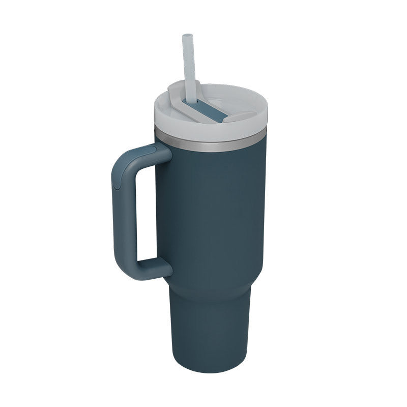 40 Oz Spill-Proof Coffee Tumbler – Handle, Straw & Lid | Vacuum Insulated Mug for Car, Gym, Gifts