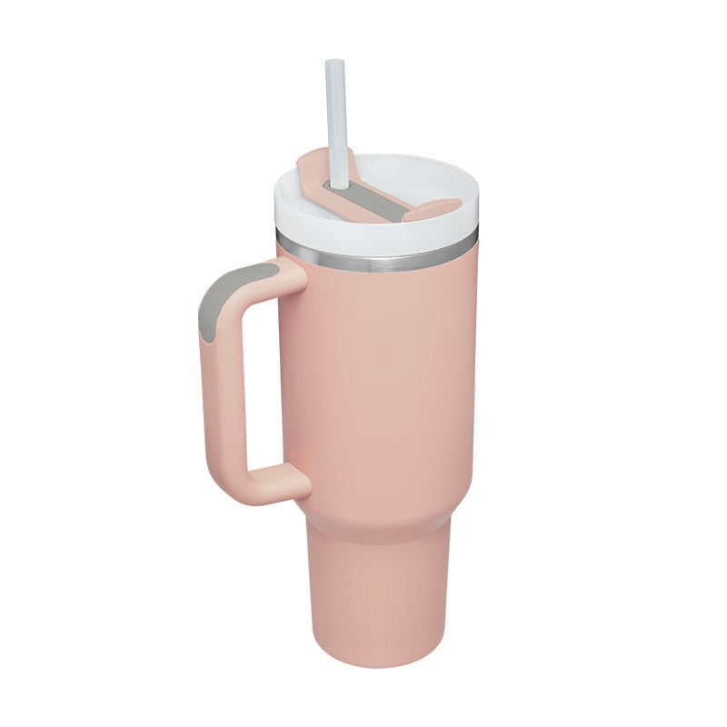 40 Oz Spill-Proof Coffee Tumbler – Handle, Straw & Lid | Vacuum Insulated Mug for Car, Gym, Gifts